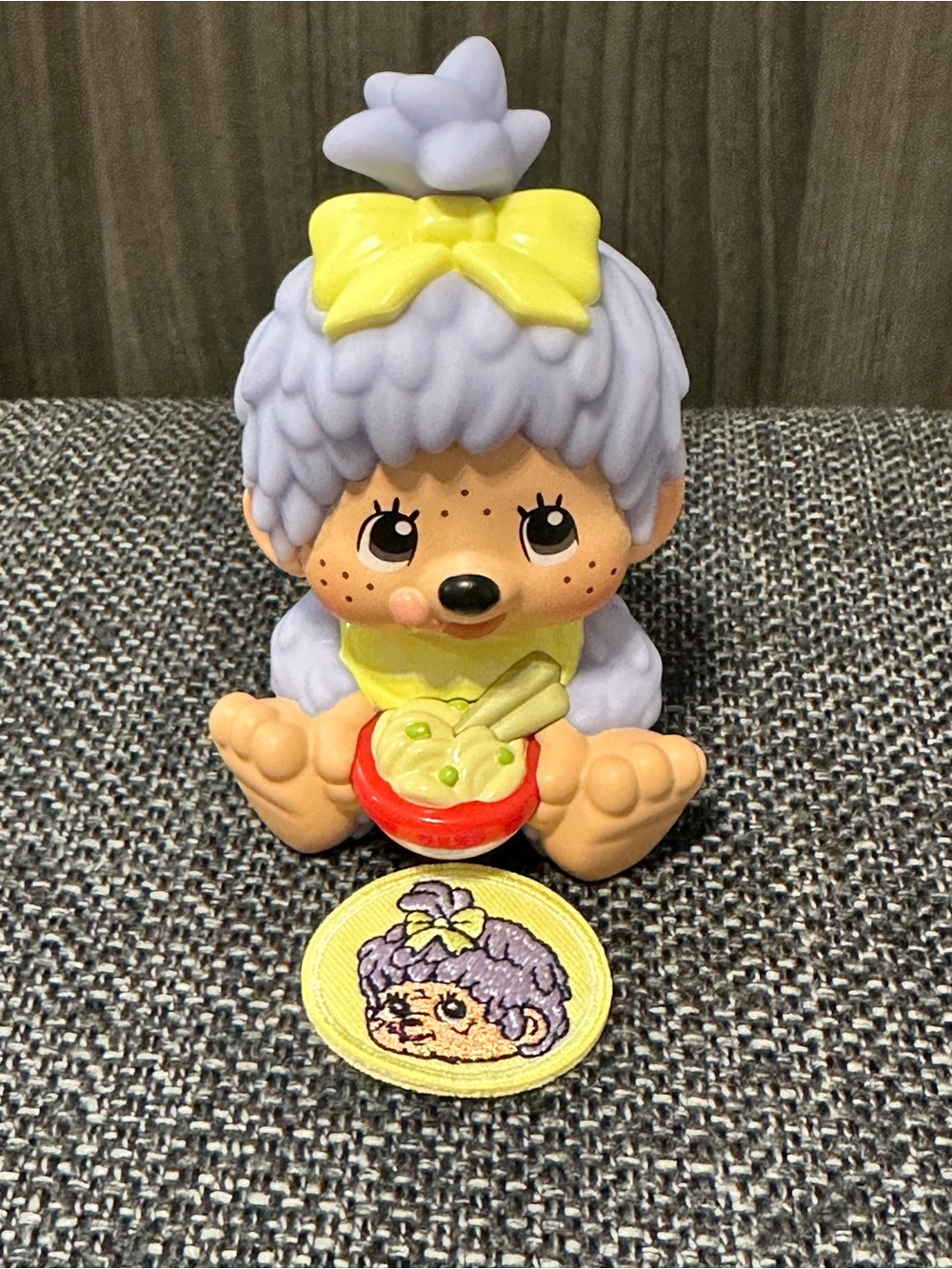 RokiMoto Monchhichi Sakura Series Ramen Cup Figure - Purple
